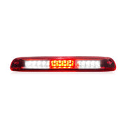 LESAUCE front view chrome housing red lens showing bright stop light benefit