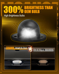 LESAUCE LED bulb close-up highlighting bright 6000K light output