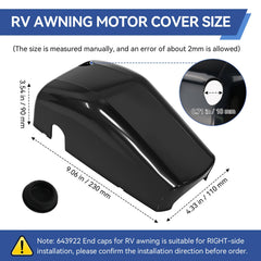 LEWEREST mounted on an awning right side demonstrating water protection