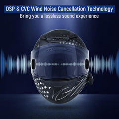 LEXIN B4FM boom microphone detail for open-face helmet clarity