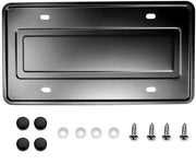 LFPartS front view of bracket showing sturdy license plate support and strength