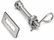 LFPartS front view of hitch pin showing solid stainless steel construction and fit benefit