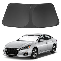 LHFLIVE shade installed in Altima windshield reduces interior heat