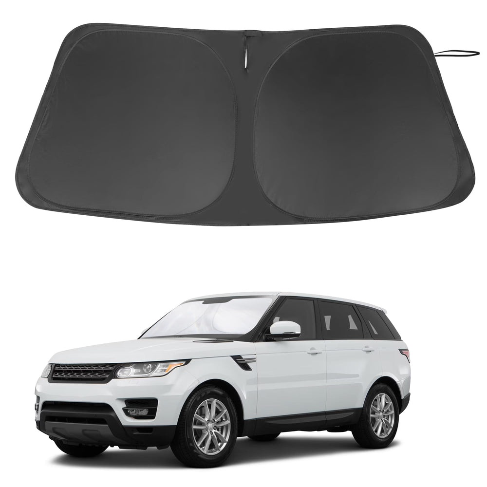 LHFLIVE front view on windshield showing custom fit and protection