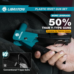 LIBRATON PVC ergonomic handle detail offering comfortable one-handed control