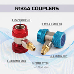 Lichamp can tap closeup showing valve and knurled grip for precise refrigerant control