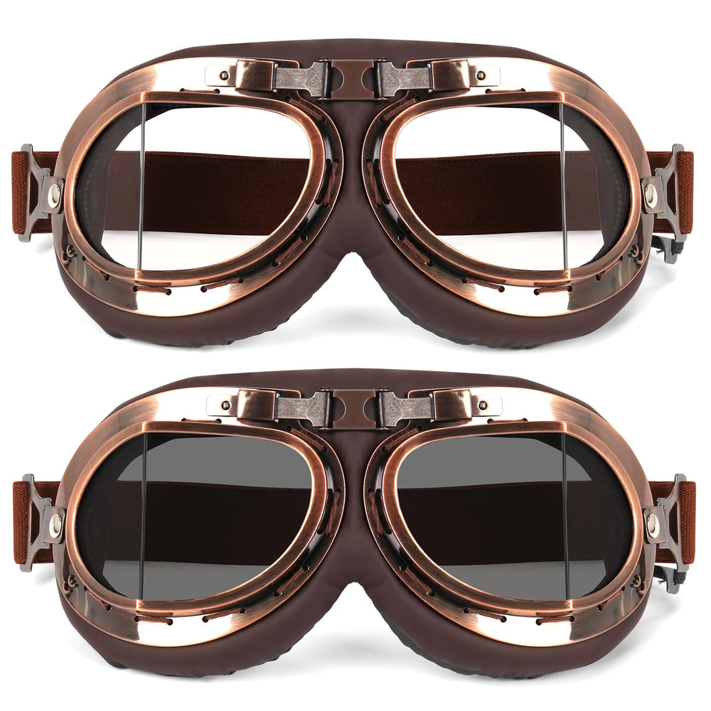 Lievermo front view of both smoke and clear goggles showing kit benefit