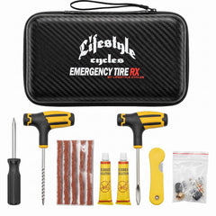LIFESTYLE CYCLES front packaging showing full emergency kit benefit