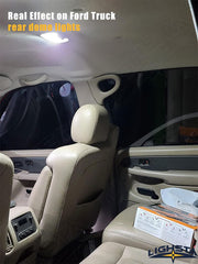 LIGHSTA cargo trunk light illuminating bed area for easier loading at night
