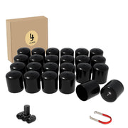 LILJUECE front view of lug nut covers showing complete kit benefit