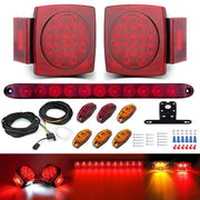 LIMICAR square rear combo front view showing clear DOT-style lighting and reliable visibility