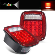 LIMICAR front view of tail light showing full lens and bright LEDs for improved visibility
