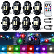 LINFGWNF front pack showing eight wireless LED modules for quick setup