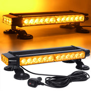 LINKITOM front view showing amber strobe LEDs for wide visibility