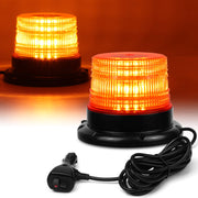 LINKITOM front view amber strobe showing full 360° visibility benefit
