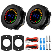 Linkstyle front view of voltmeter showing clear LED display and readability