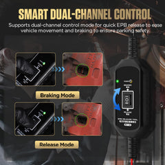 LINXINO BT10 close-up of rocker switch to demonstrate precise motor control