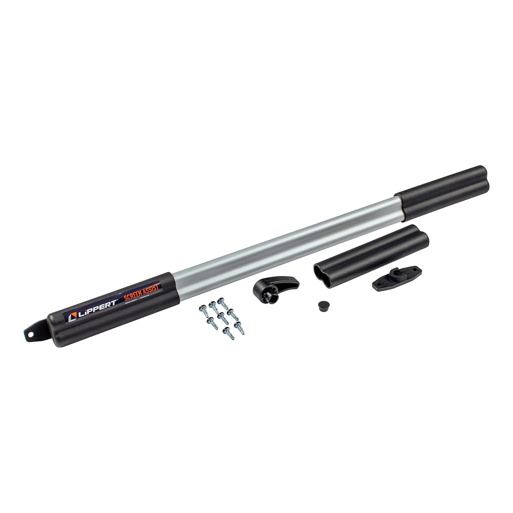 Lippert Components Screen Assist front view showing full-width handle for easier exits