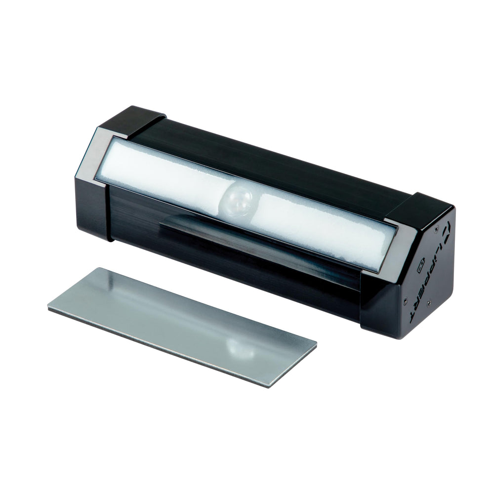 Lippert Components front view of step light showing compact design and safe illumination