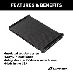 Lippert EcoCell installed in an entry door demonstrating neat, integrated protection