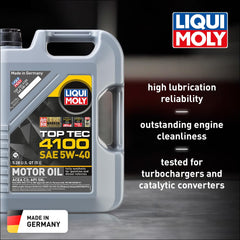 Liqui Moly Top Tec 4100 pour spout pouring smoothly for easy refills