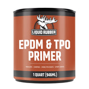 Liquid Rubber primer quart front view showing product ready for use and reliable adhesion