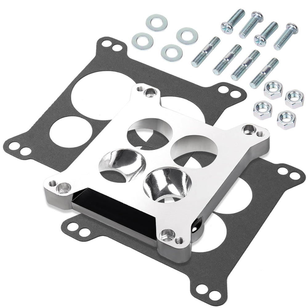 liriuda Edelbrock adapter front view showing fit and alignment benefit