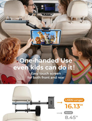 LISEN folding arm folded flat for compact storage and easy stowage