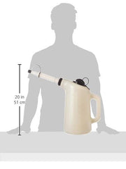 Lisle 19702 translucent body with quart and liter markings, aids accurate measuring