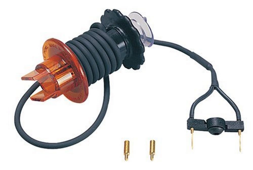Lisle 27800 front view shows compact tester and visual indicator, quick injector checks