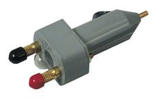 Lisle 32150 front-mounted outlet showing power and ground for quick vehicle testing