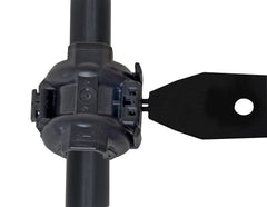 Lisle 39310 close-up of release end engaging plastic collar, prevents fitting damage