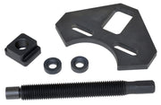 Lisle 40100 front view showing driving plate and hardware, protects suspension parts