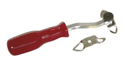 Lisle offset windshield locking strip tool front view showing handle for better control
