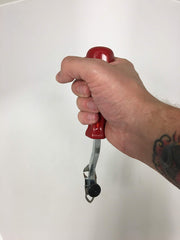 Lisle swivel tip close-up detail demonstrating 90-degree rotation for angled access