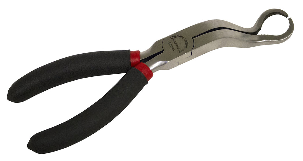 Lisle 51420 front view showing jaw opening and secure fit benefiting safe removal