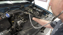 Lisle 52500 in use on engine bay helping pinpoint noisy components