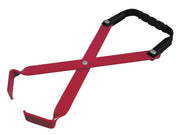 Lisle 57850 front view showing steel jaws and handle for secure lifting
