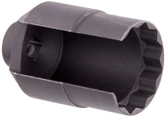 Lisle 68210 front view showing socket hex and 3/8 inch drive, prevents connector damage