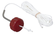 Lisle 83660 red front view with 20ft rope showing tool and contents, easy handling