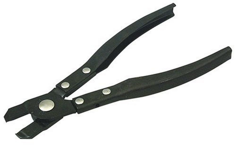 Lisle CV boot clamp plier front view showing hardened jaws for secure clamp removal