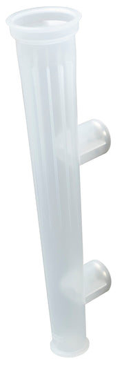 Lisle magnetic funnel holder front view showing shape and stability benefit
