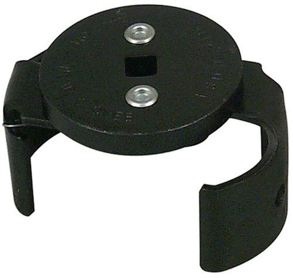 Lisle 63250 top view showing wrench gripping filter for secure removal