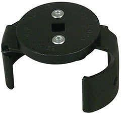 Lisle 63250 top view showing wrench gripping filter for secure removal