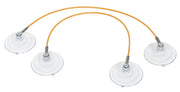 Lisle window holder front overview showing cable and suction cups for secure support