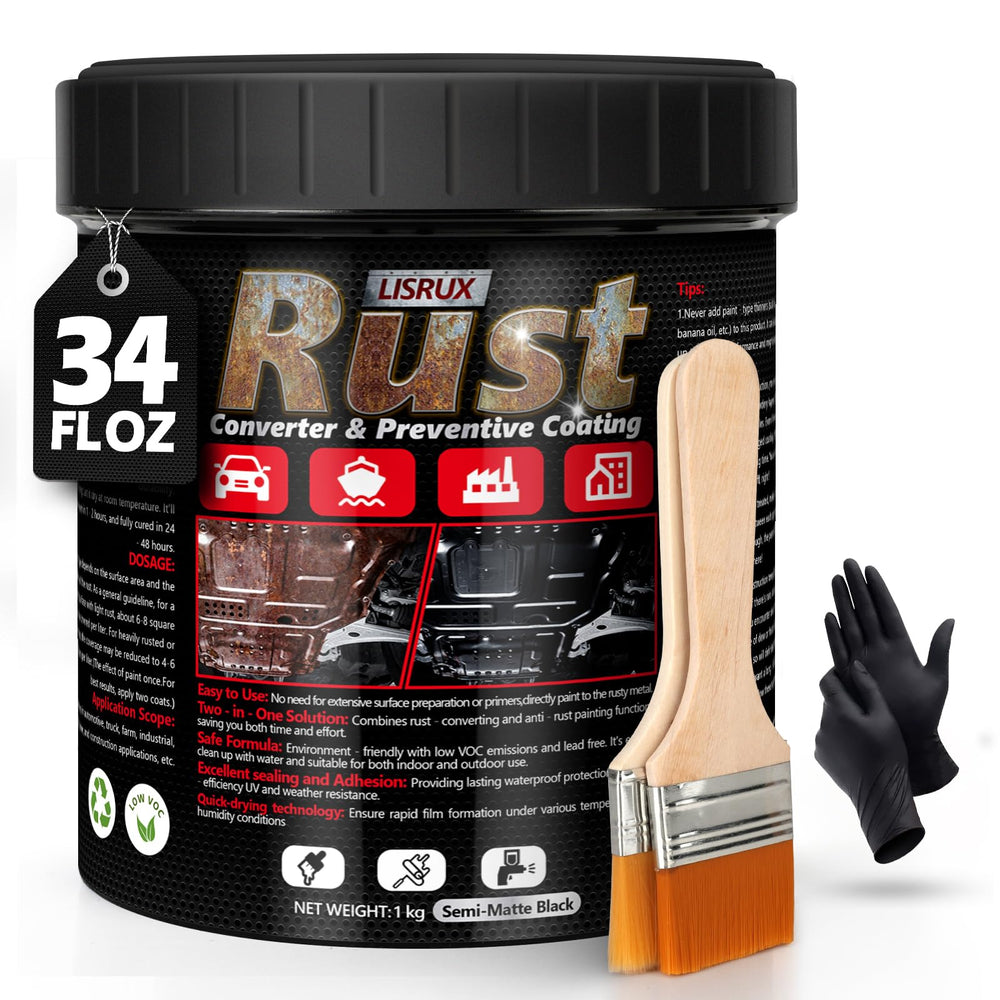 LISRUX front label showing 34 fl oz and product benefits for protection