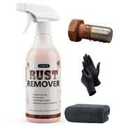 LISRUX front packaging shows 17 fl oz bottle and fast rust removal benefit