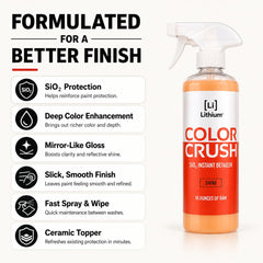Lithium Color Crush close-up of paint sheen revealing deeper color and gloss