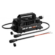 LiTime front view of charger showing ports and design, reliable outdoor power