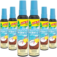 LITTLE TREES front packaging showing tropical Caribbean Colada scent and convenience